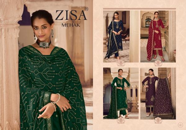 Zisa Mehak Dola Jaquard Designer Salwar Kameez Collection 